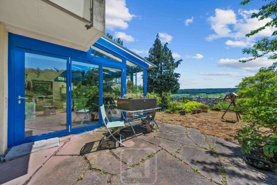 Terrasse mit Ausblick Einfamilienhaus Simmozheim